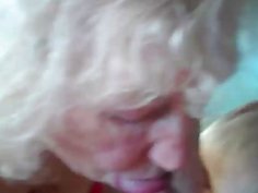 Granny giving an awesome Blowjob